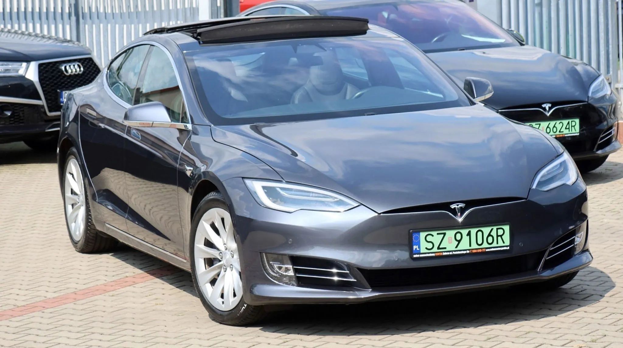 Tesla Model S 525hp XII.2018 Otwierany Dach Fidelity Ogrzew.Kierowica+4x Fotel+Szyba