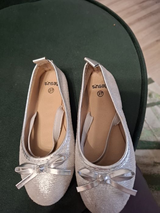 Balerinki dziewczynka srebrne r. 27