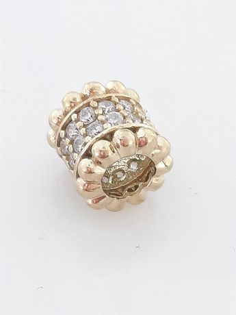 Złoty charms na bransoletkę Pandora. Próba 333 Nowy (N014)