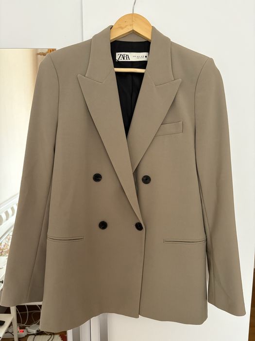 Піджак жакет Zara сіро-коричневий розмір S