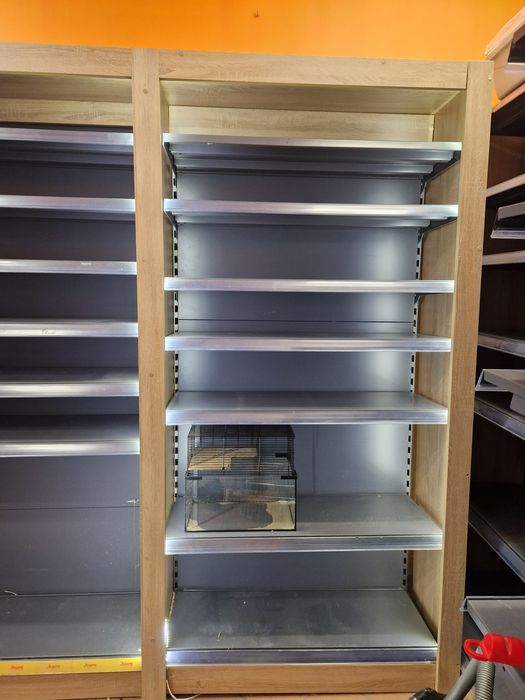 Regał metalowy modułowy składany lady regały sklepowe magazynowe meble