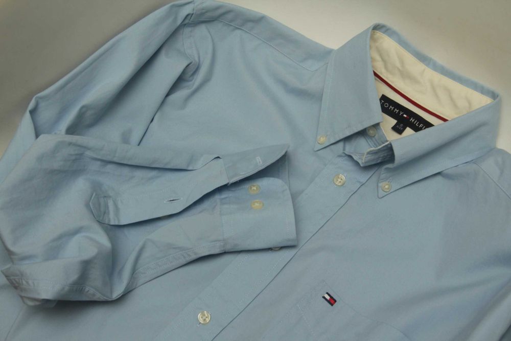 Tommy Hilfiger рр M-L  рубашка из хлопка 2-ply