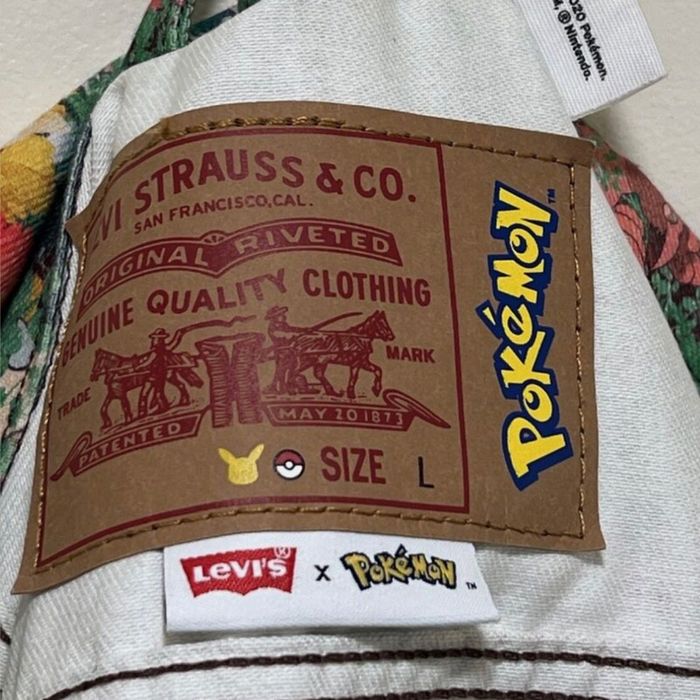 Levis X Pokemon костюм джинсовый (куртка и джинсы), как новый!