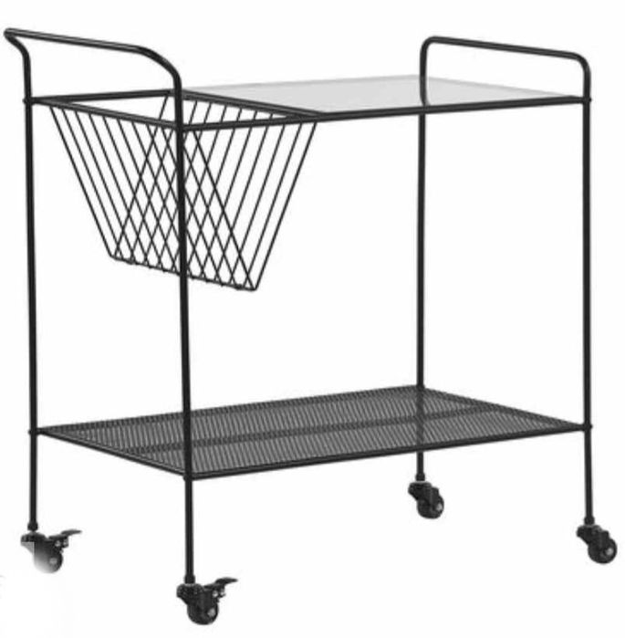 Wózek Beliani ALAMO pomocniczy stolik wózek loft kuchenny / łazie