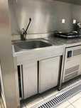Lavadouros Inox com armário de correr