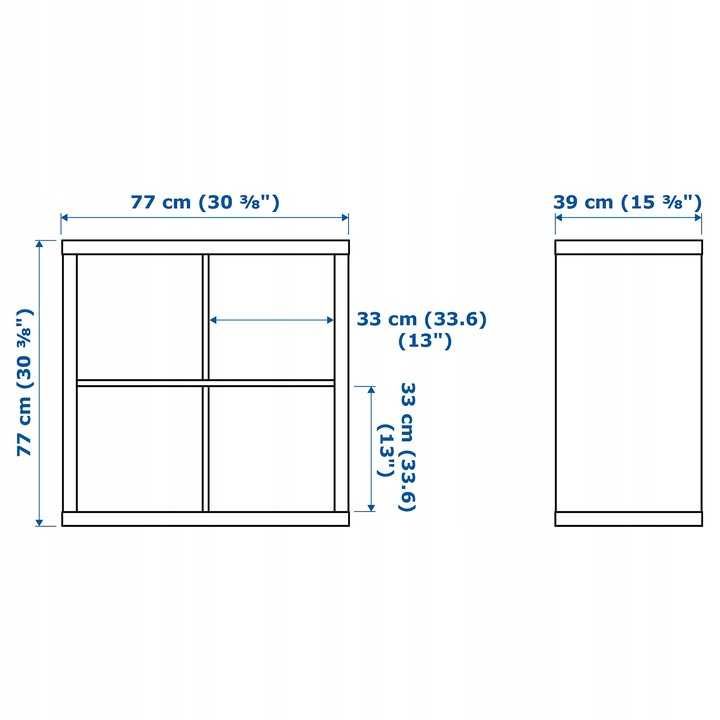 IKEA KALLAX Regał biały 77x77 cm