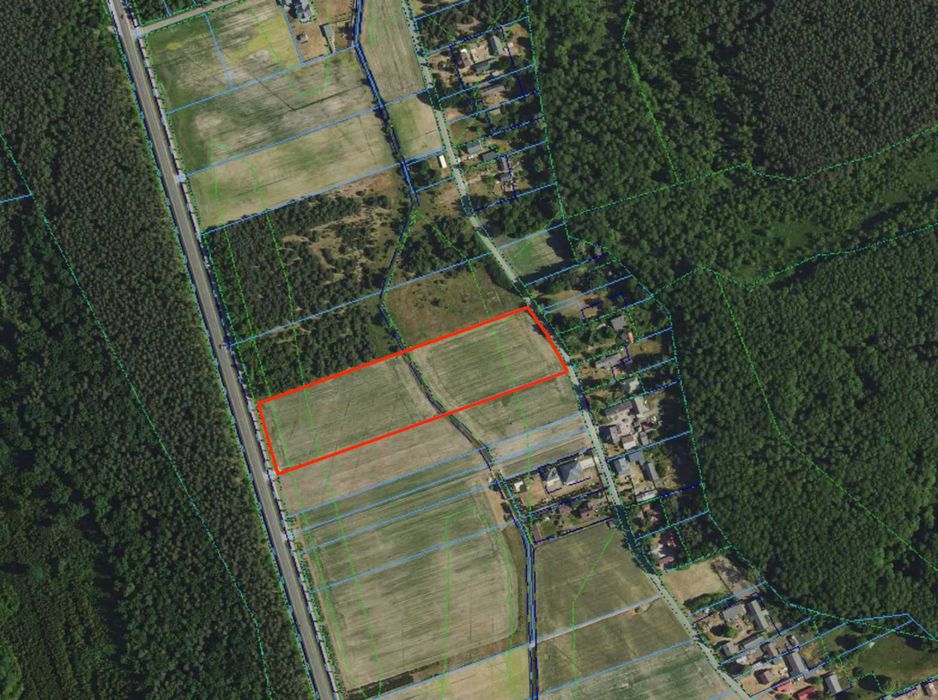 Działka 1,97 ha - Ziemiary k. Bolimowa - pod budowę, 499 tys.