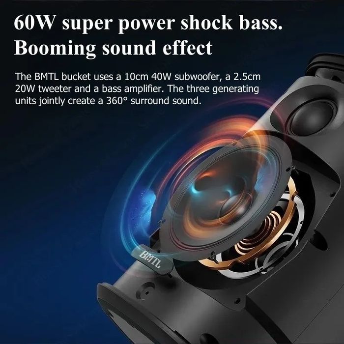 Колонка XDOBO BMTL 60W акустика саундбар charge xtreme boombox flip