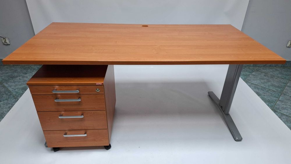 Zestaw mebli Wuteh olcha (biurko 160x80 + kontener) - duża ilość