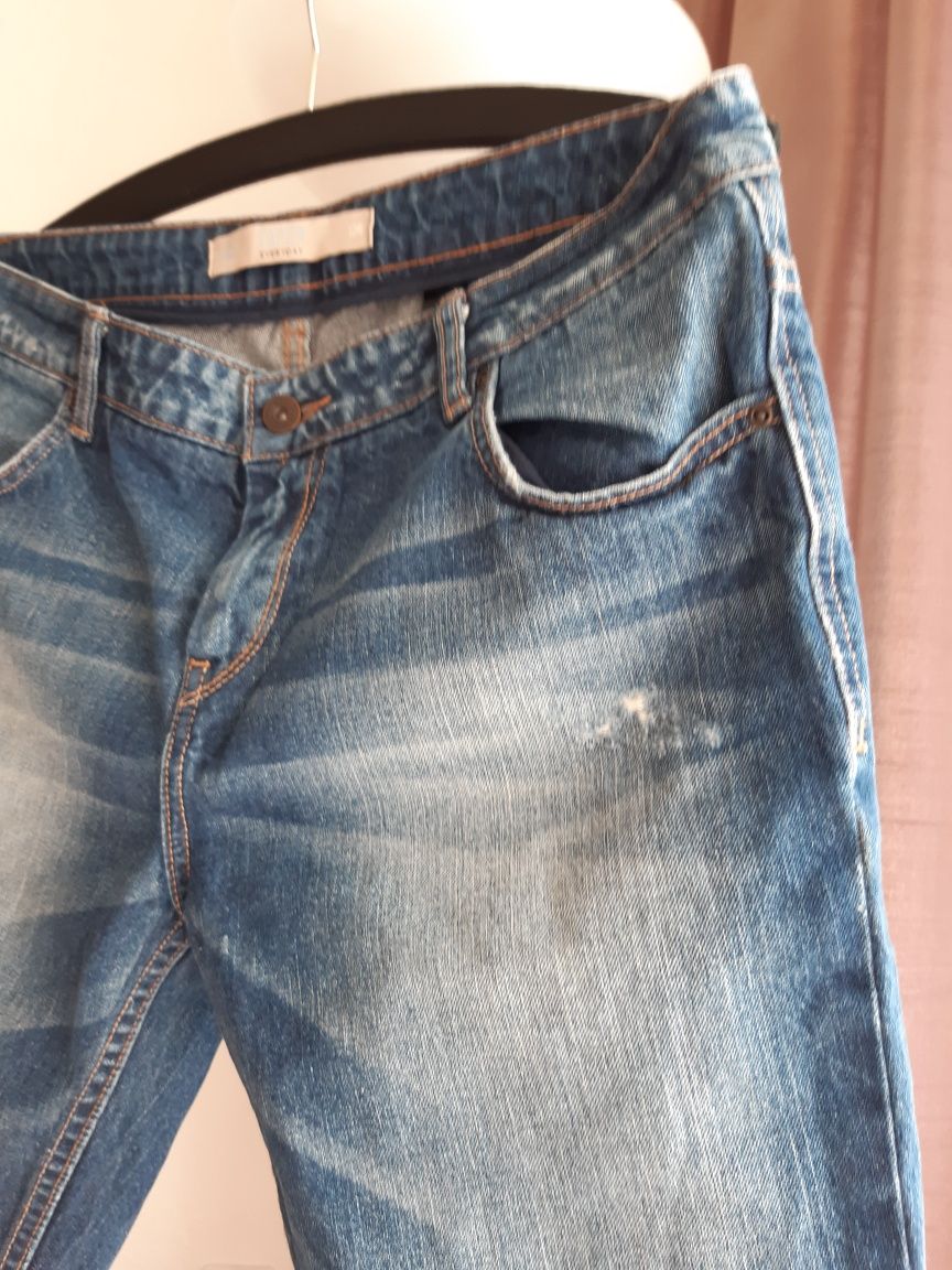 NEXT jak nowe wycierane jeansy damskie dziury L 40