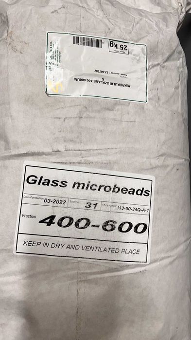 Mikrokulki szklane do piaskowania /szkiełkowania 400-600 um worki 25kg