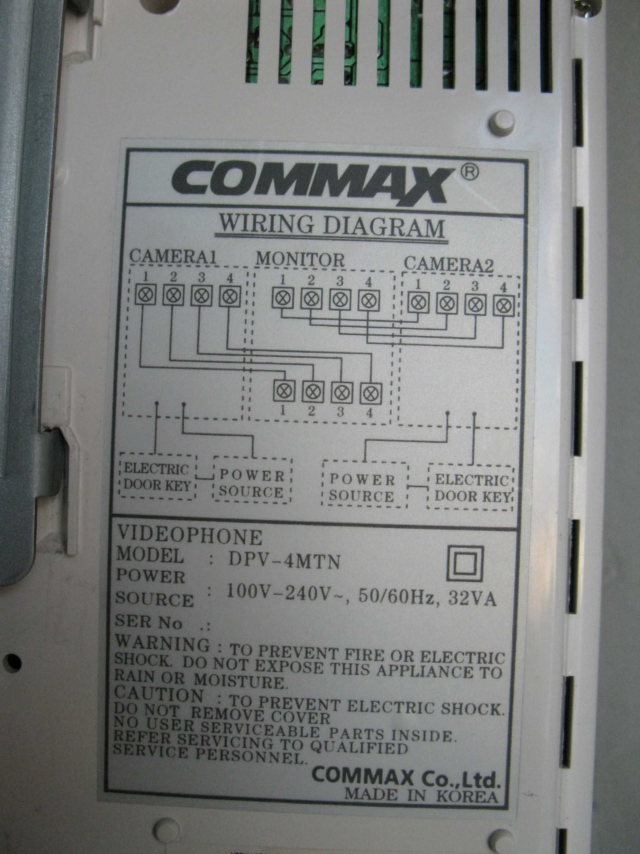 Видеодомофон Commax DPV-4MTN на 2 видеокамеры