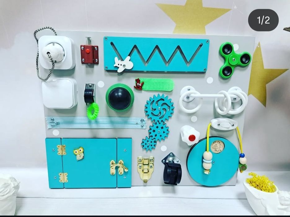 Бізікуб бізіборд розвиваюча іграшка тактильні ігри кубики