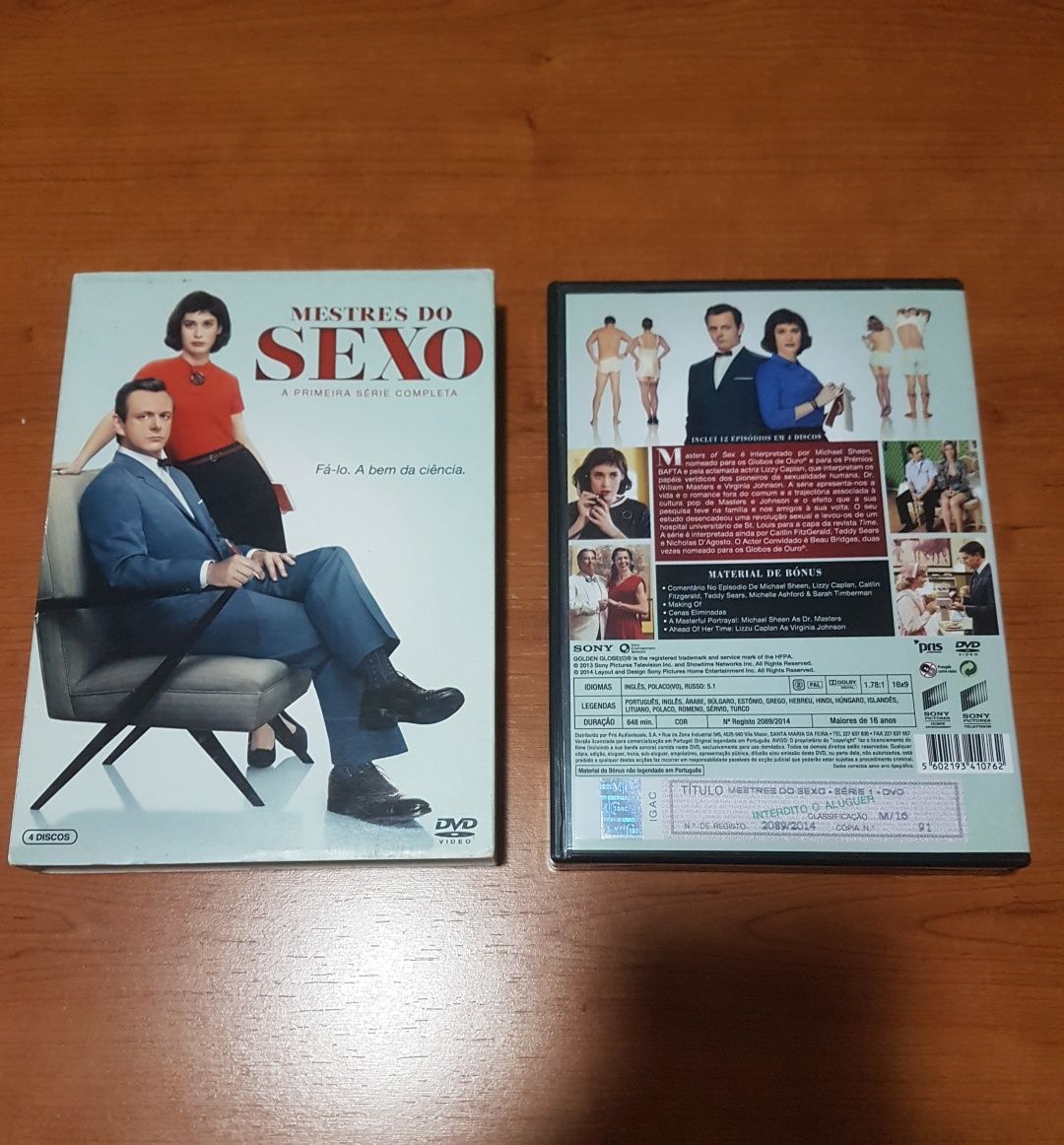 Série MESTRES DO SEXO - 12 Episódios 4dvds (Michael Sheen/Lizzy Caplan