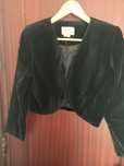 bolero veludo preto