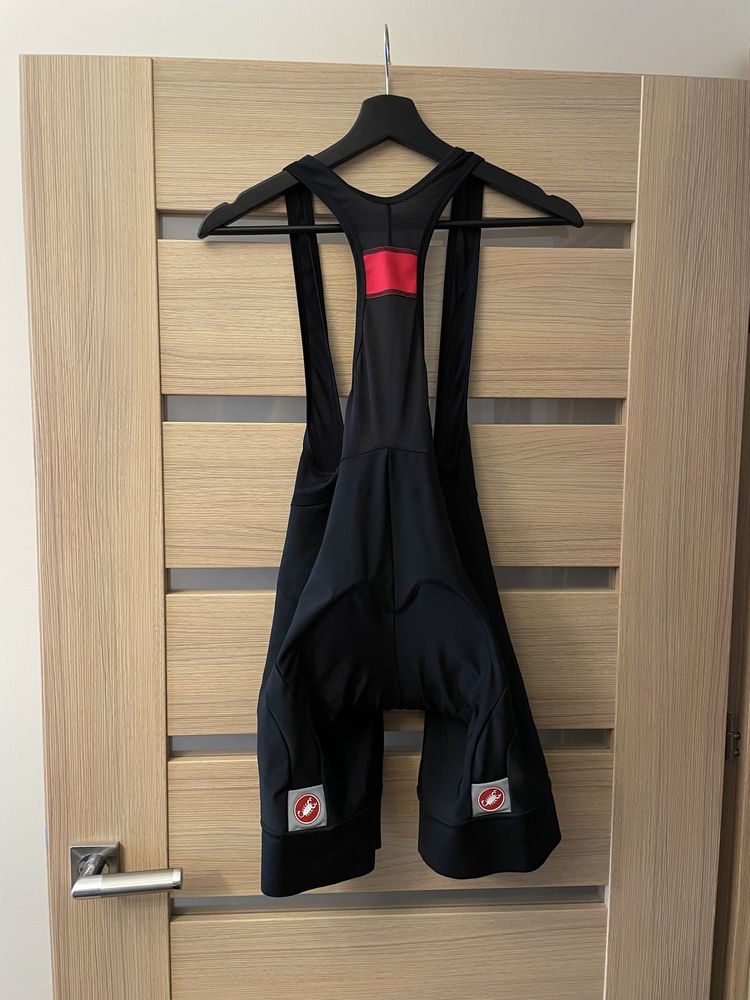 Nowe z metką Spodenki rowerowe z szelkami Castelli rozmiar L/XL