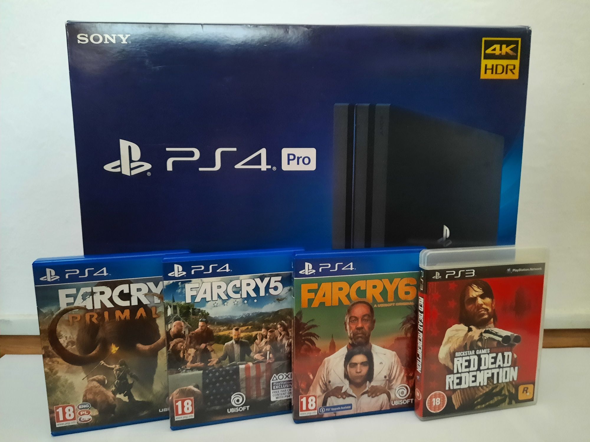 PlayStation 4 PS4 PRO 1TB konsola Sony 4K Gry FarCry RDR