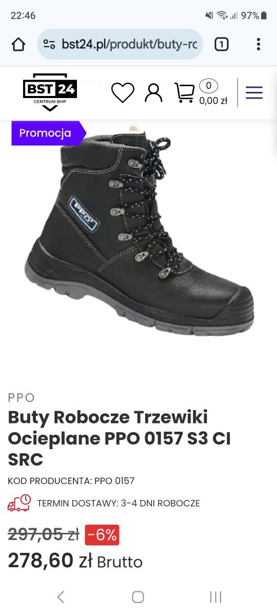 Buty robocze zimowe