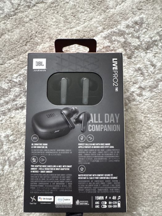 Навушники JBL Live Pro 2 Black (JBLLIVEPRO2TWSBLK) стан новий