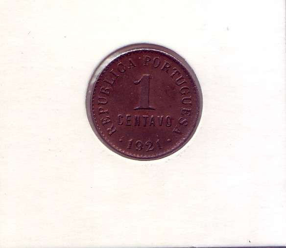 1 centavo 1921 - República Portuguesa