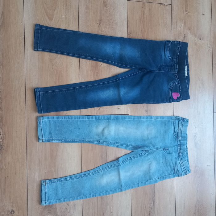 Spodnie jeansy jeansowe jeansy dla dziewczynki rozmiar 110