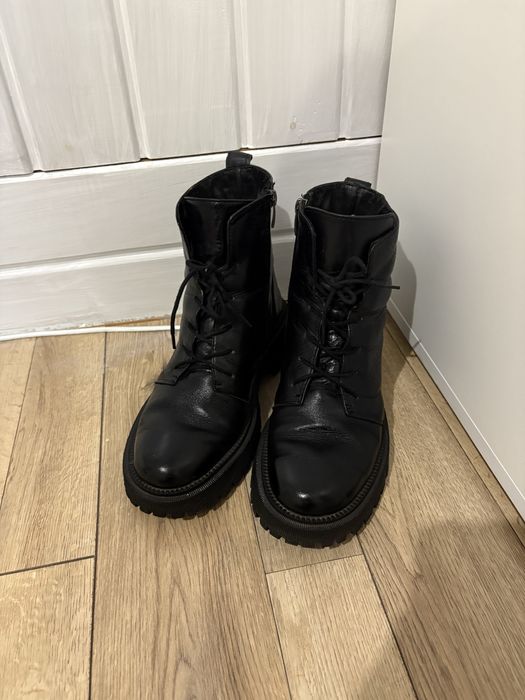 Зимові черевики (шкіра)