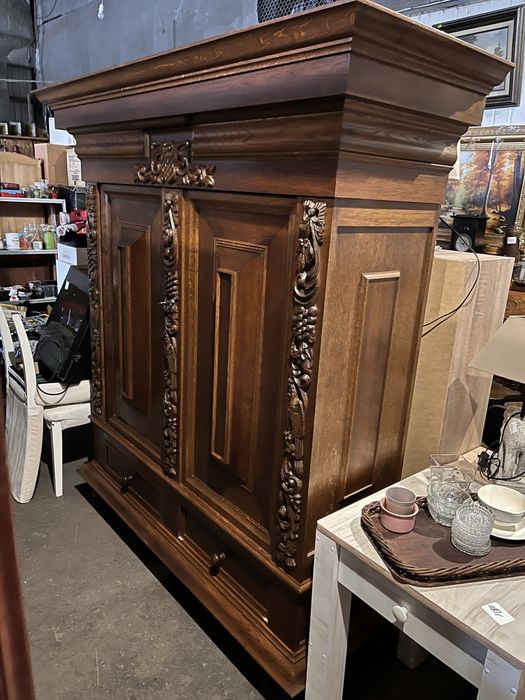 Szafa Dębowa Stara Antyk Vintage Okazja ! Pojemna !