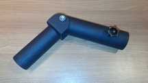 Metalowy adapter łączący do rur lub wsporników, regulowany kąt