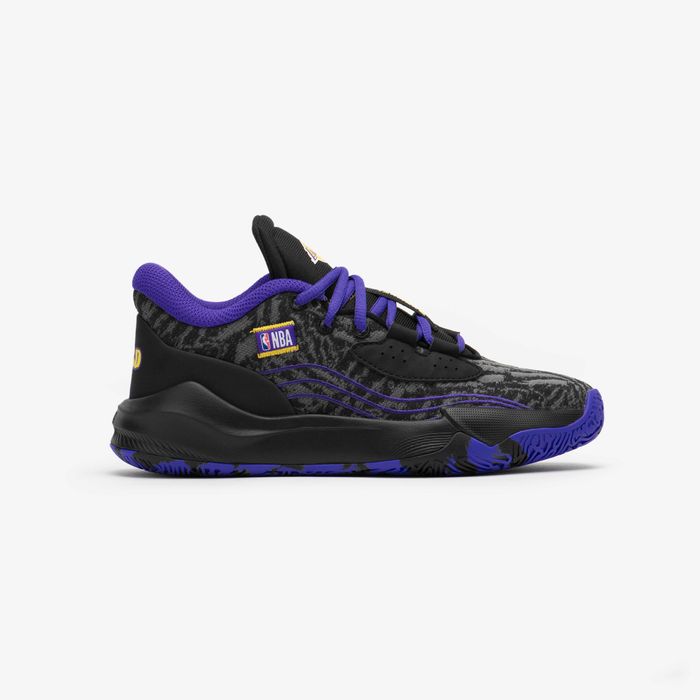 Botas de Basquetebol Criança NBA Lakers FAST 900 LOW-1 Preto