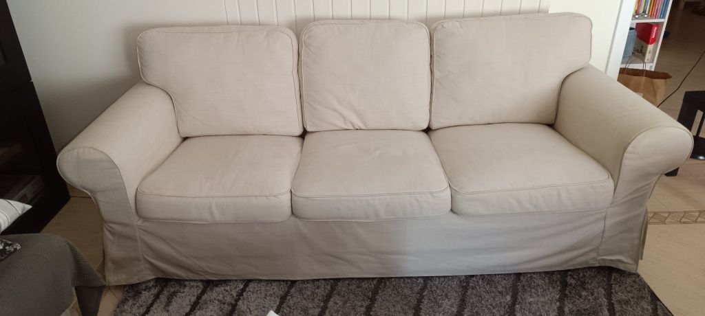 Sofá Ektorp 3 lugares bege