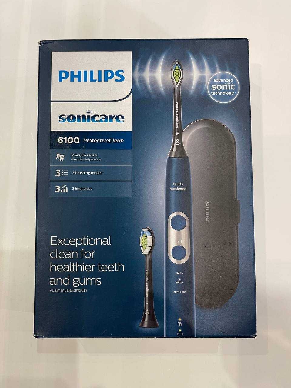 Электрическая зубная щетка PHILIPS Sonicare Protective Clean 6100