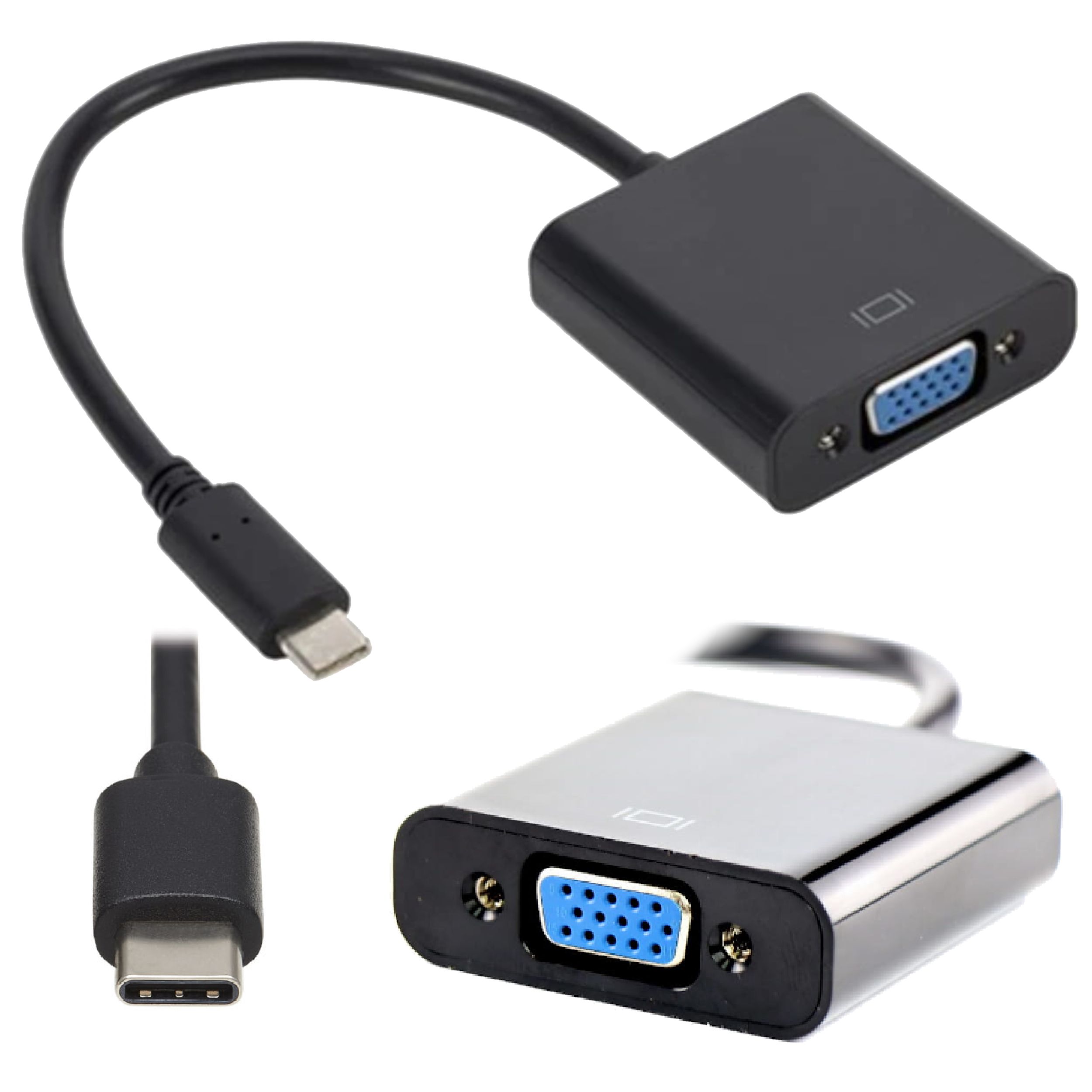 Przejściówka USB 3.1 typu C na VGA KONWERTER OBRAZU laptop PC