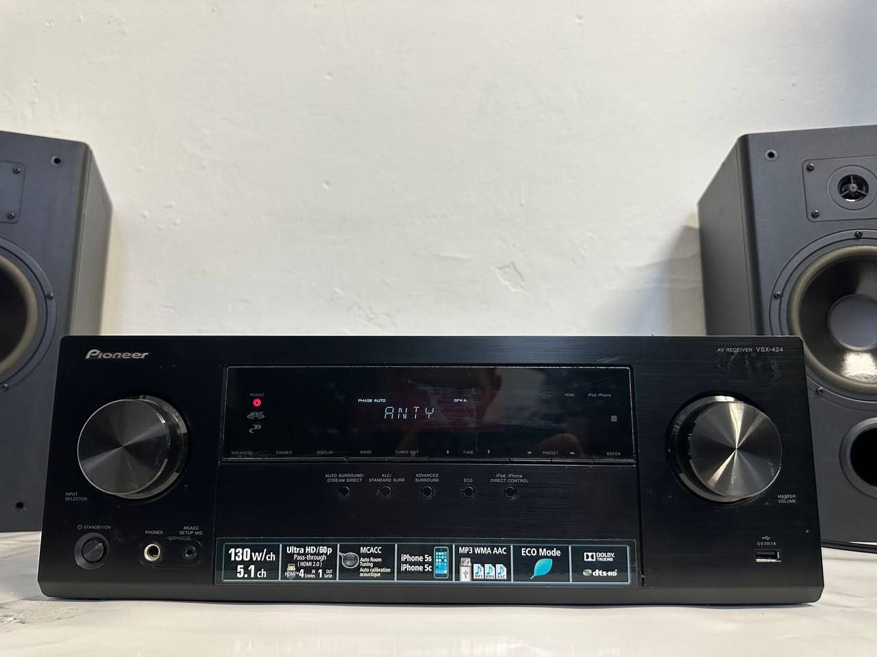 5.1 Amplituner Pioneer VSX-424, 5*130 Watt, HDMI, USB, 4K Ultra HD