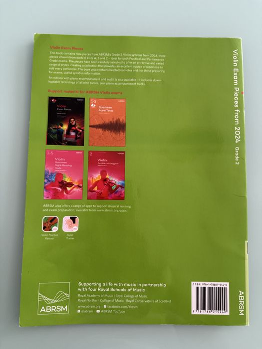 Livro ABRSM - Violino grau 2