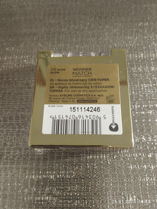 Eveline Wonder Match cień 06 rose glow cena ostateczna