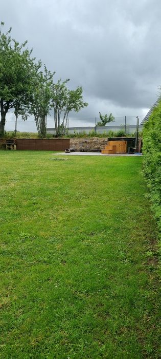 Domek na Kaszubach z kominkiem i balia staw rybki