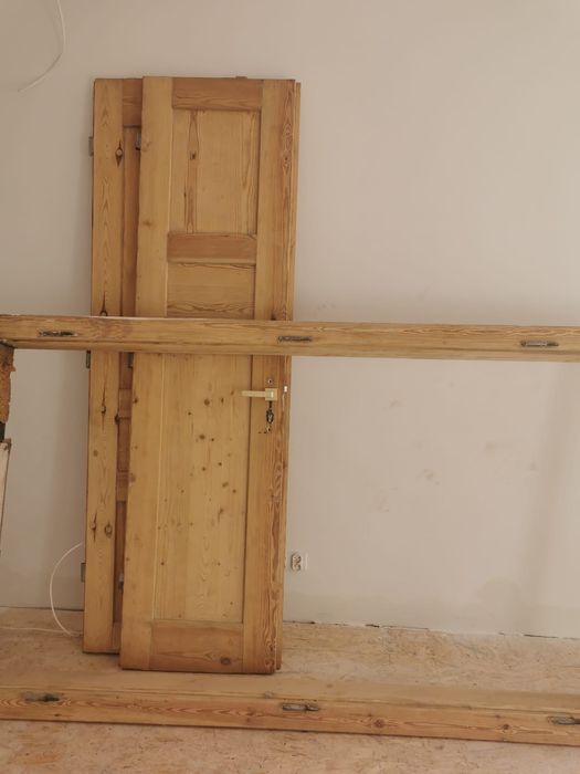 Drzwi drewniane + oscieznica, kontakt tylko olx