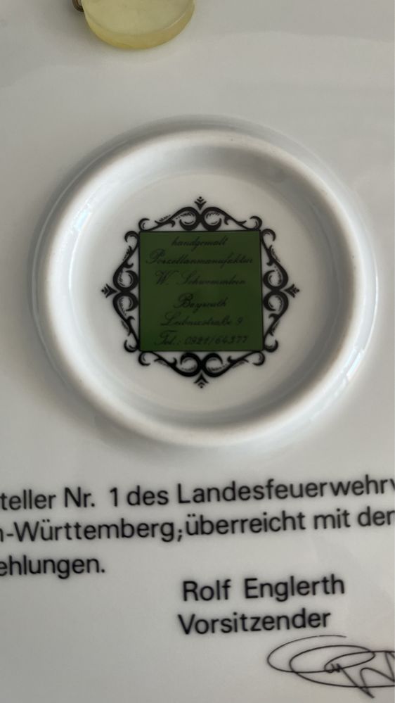 Talerze porcelanowe na sciane niemieckie Rolf Englerth