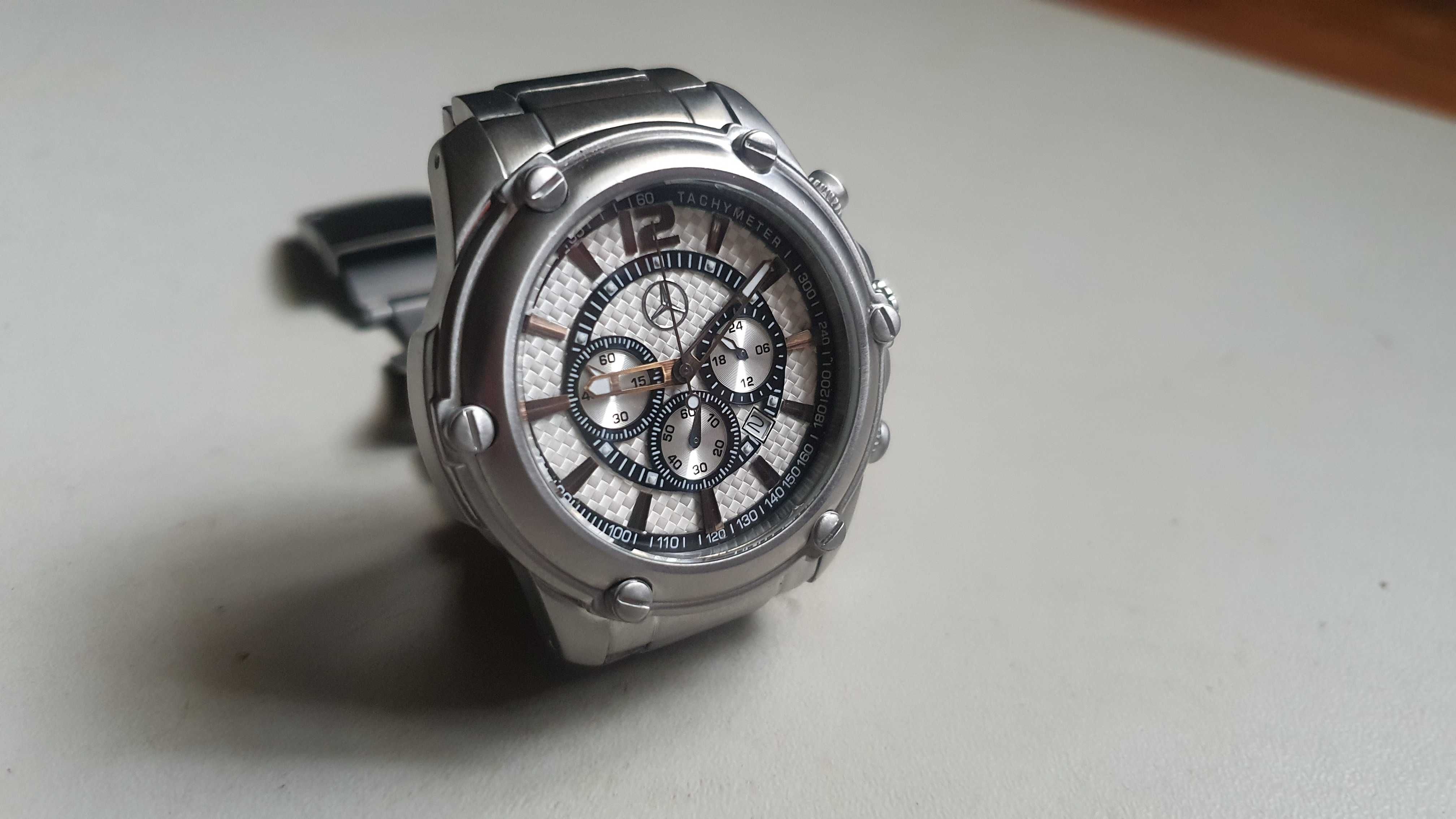 mercedes - chronograf  - XXL - zegarek