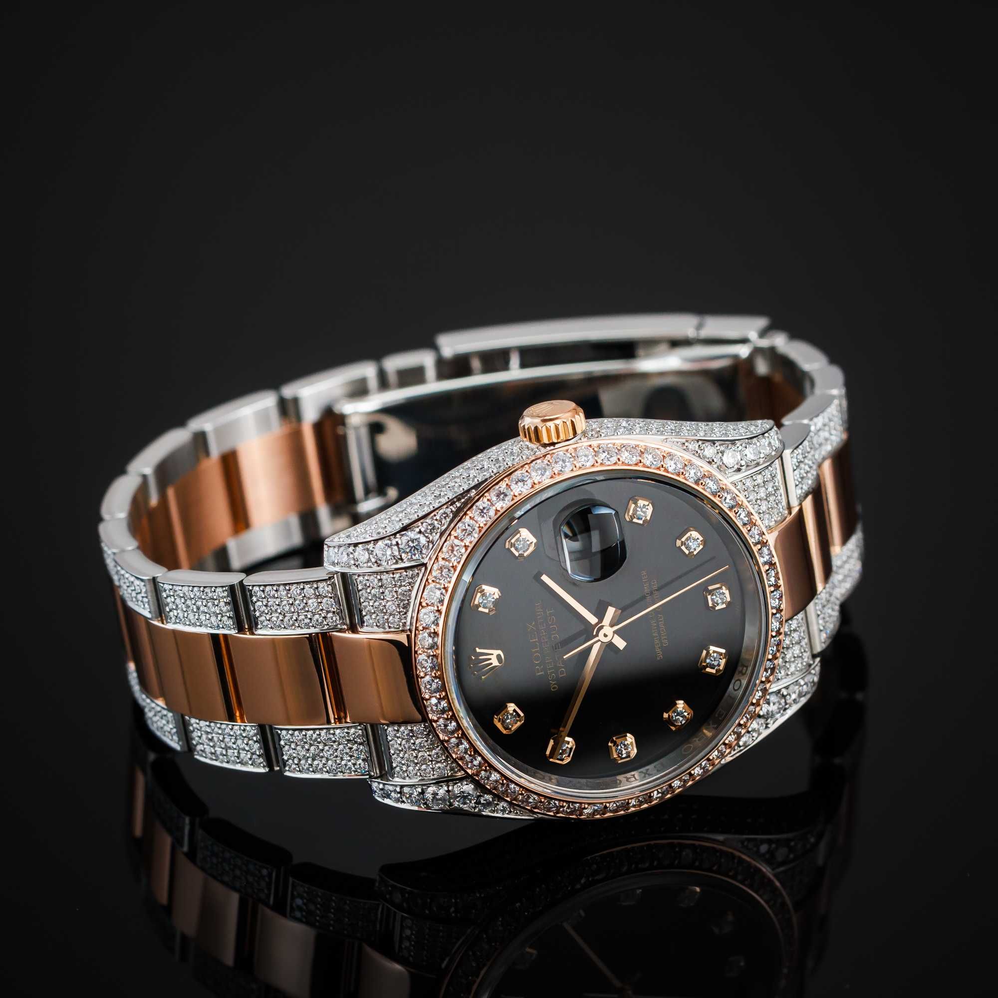 Diamentowy Rolex Datejust 36 różowe złoto
