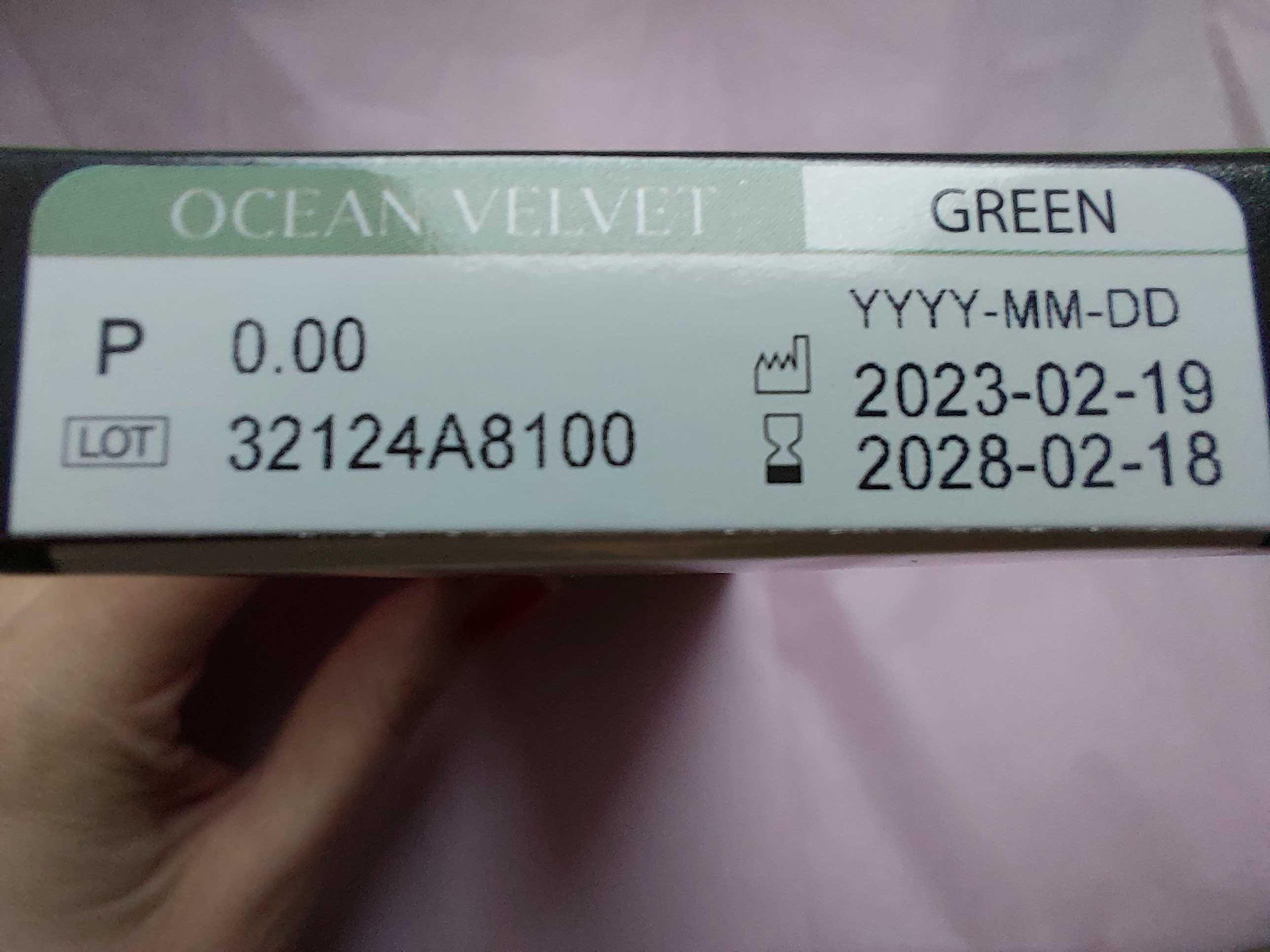 OLENS soczewki kontaktowe zielone Ocean Velvet green