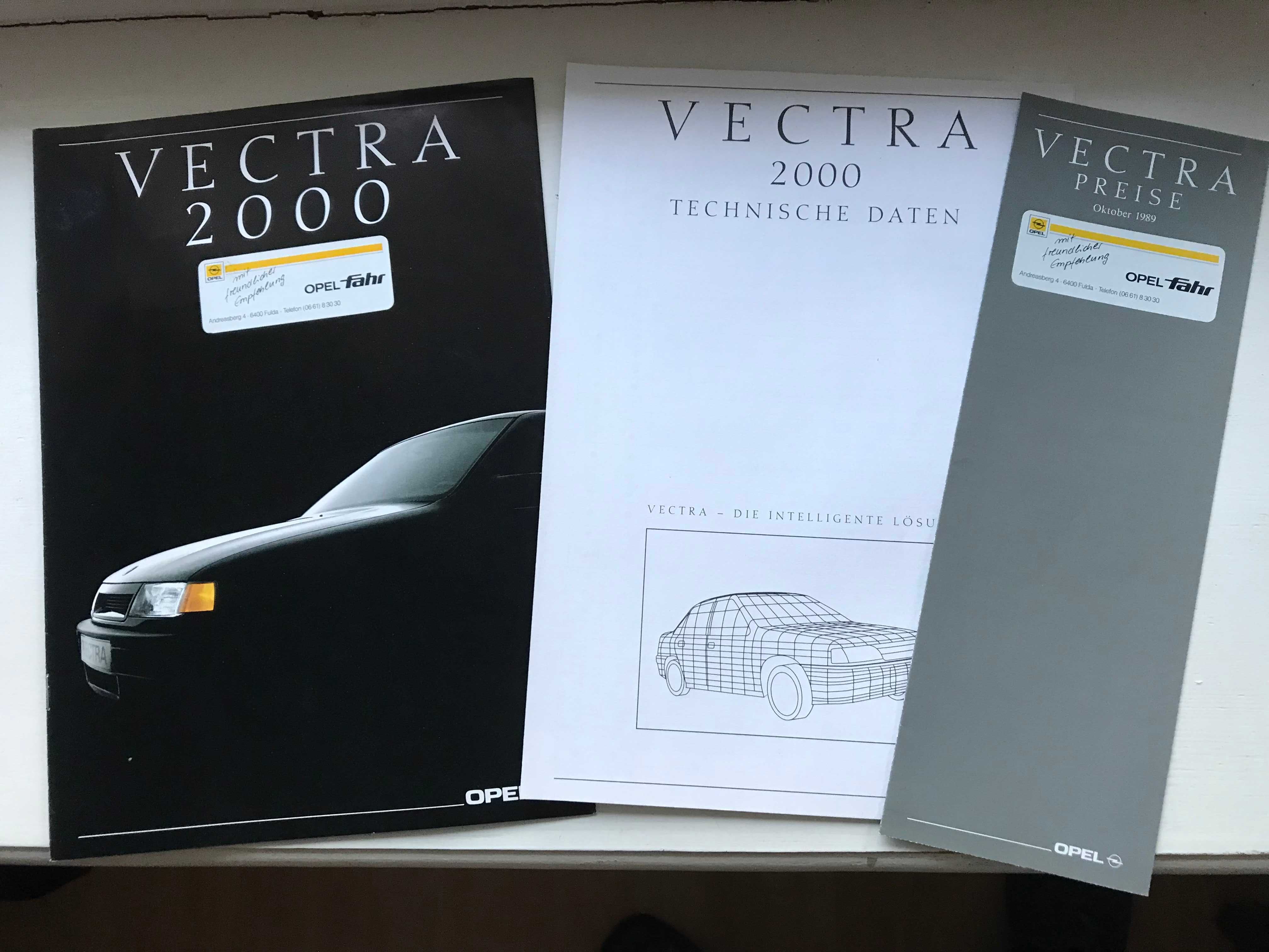 Opel Vectra A оригинальные рекламные брошюры