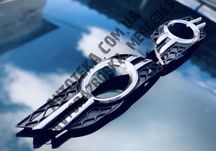 Хром накладки на Туманки Мерседес w211 решетка туманки