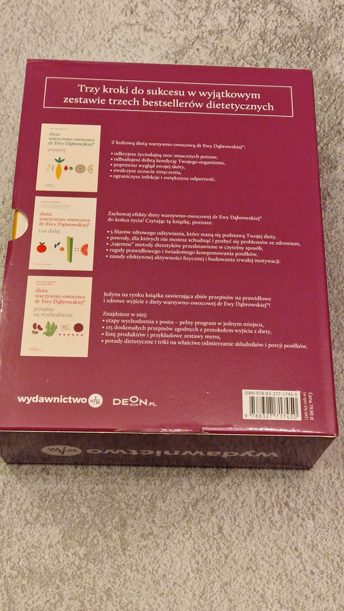 Pakiet 3 książek "Dieta warzywno-owocowa" dr Ewy Dąbrowskiej