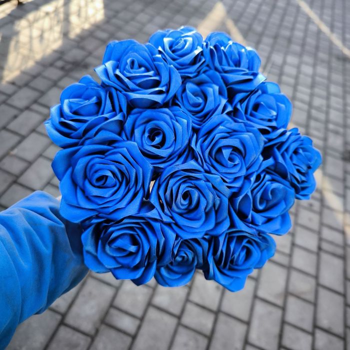 Букет ручной работы/атласная роза