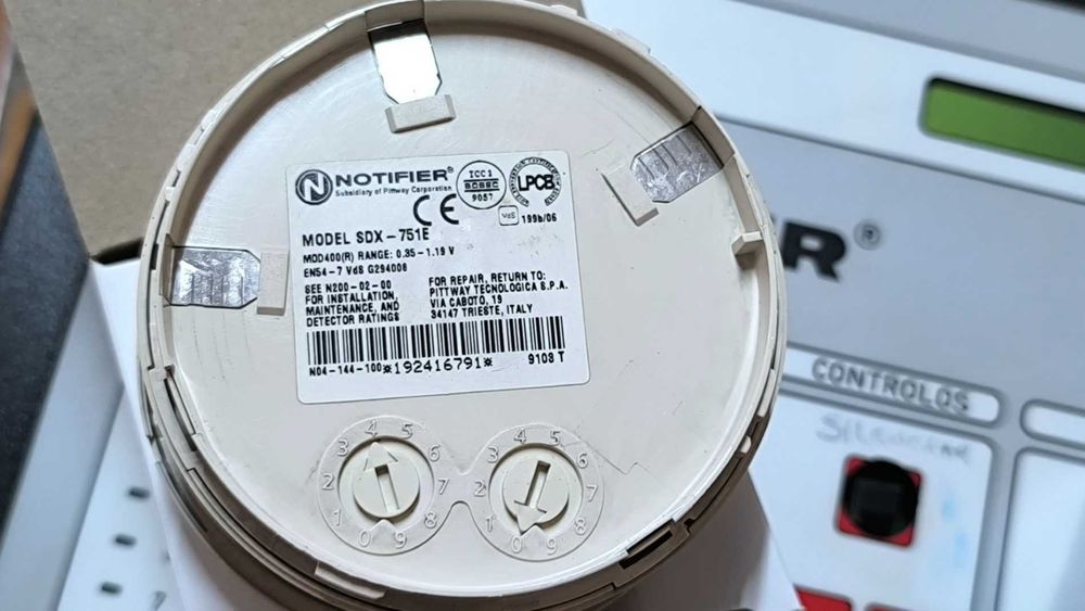 Sistema detecção incêndio Notifier