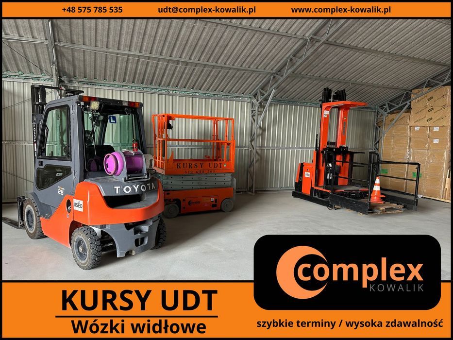 UDT - Kursy, szkolenia i egzaminy (wózki widłowe) Complex Kowalik