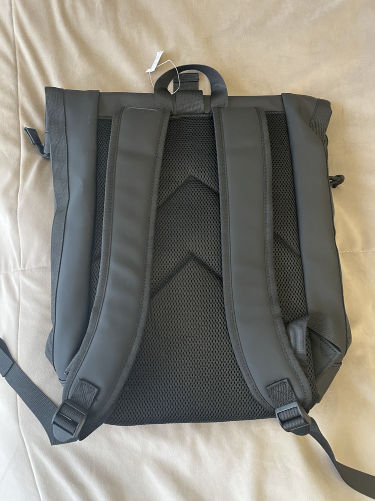Рюкзак рулонний топ з відбивачем, чорний/відбиваючий, 16 літрів
