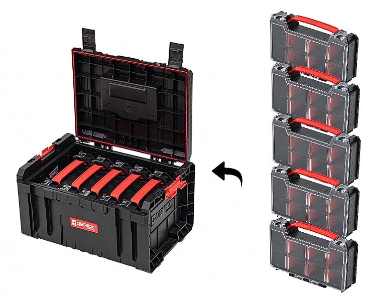 Skrzynka Modułowa Narzędziowa Qbrick Pro 2.0 Toolbox 5X Organizer Mult