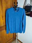 Granatowy sweter Howick 100% merinowool XL
